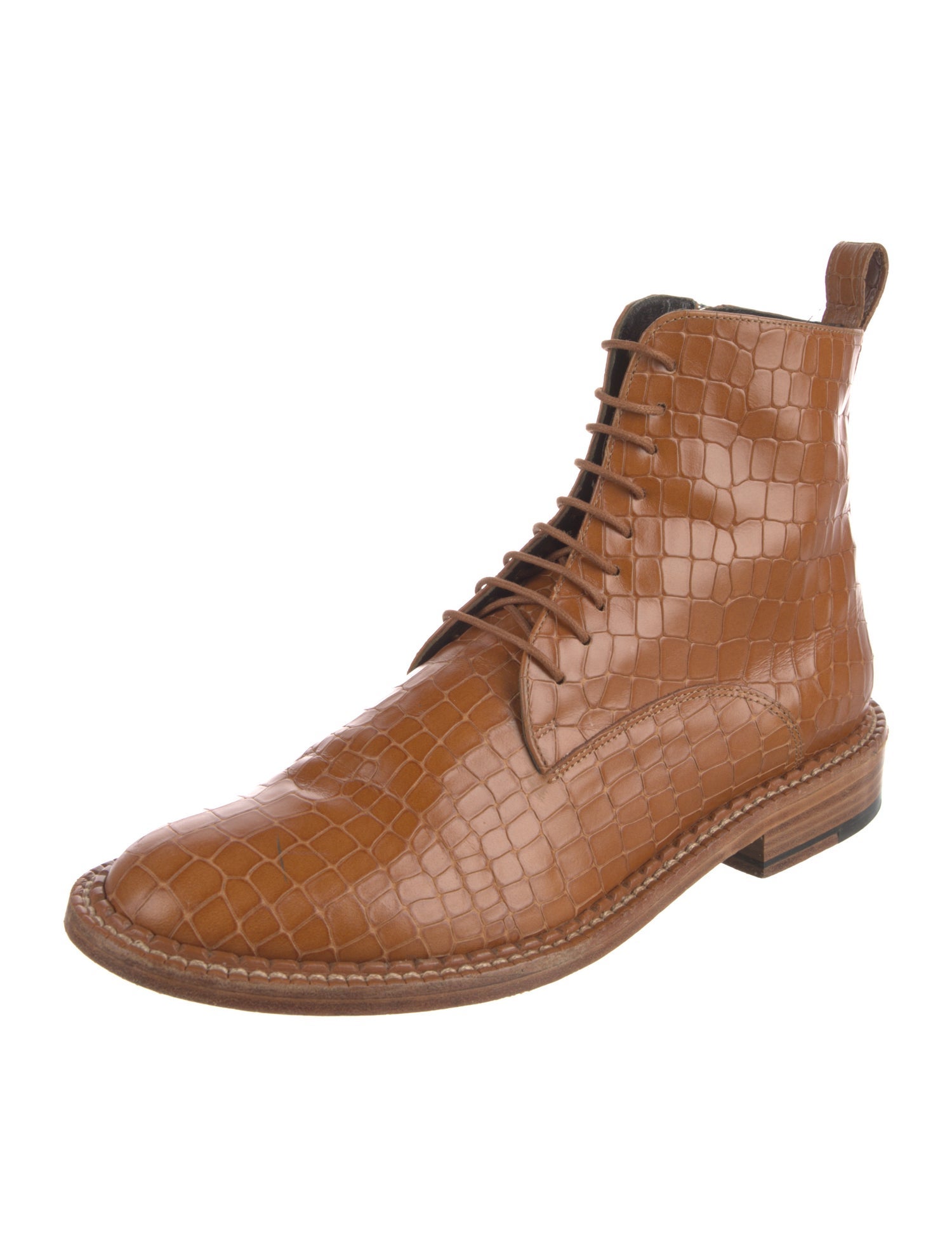 Robert Clergerie Leather Combat Boots