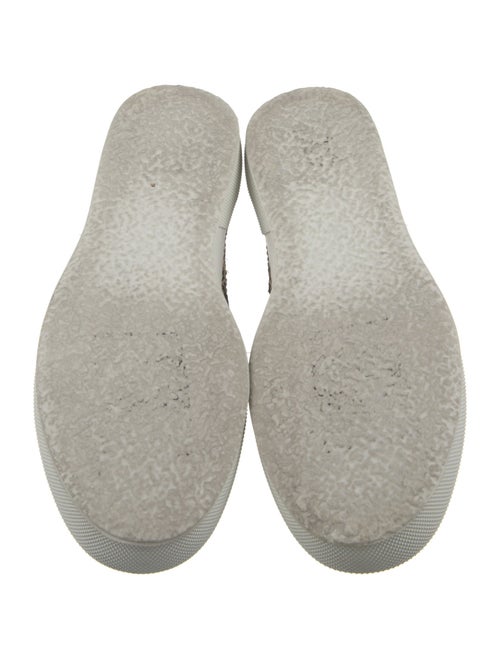 Robert Clergerie Straw Whipstitch Trim Sneakers