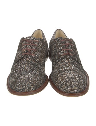 Robert Clergerie Printed Oxfords