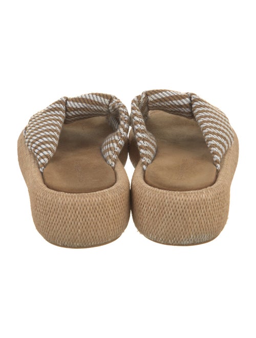 Robert Clergerie Straw Striped Slides