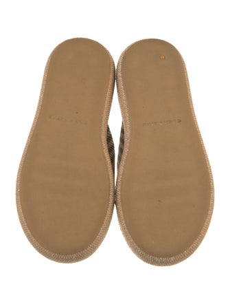 Robert Clergerie Straw Striped Slides