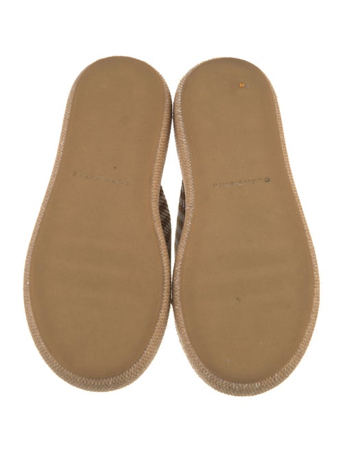 Robert Clergerie Straw Striped Slides