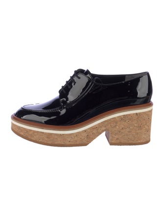 Robert Clergerie Patent Leather Wedge Sneakers