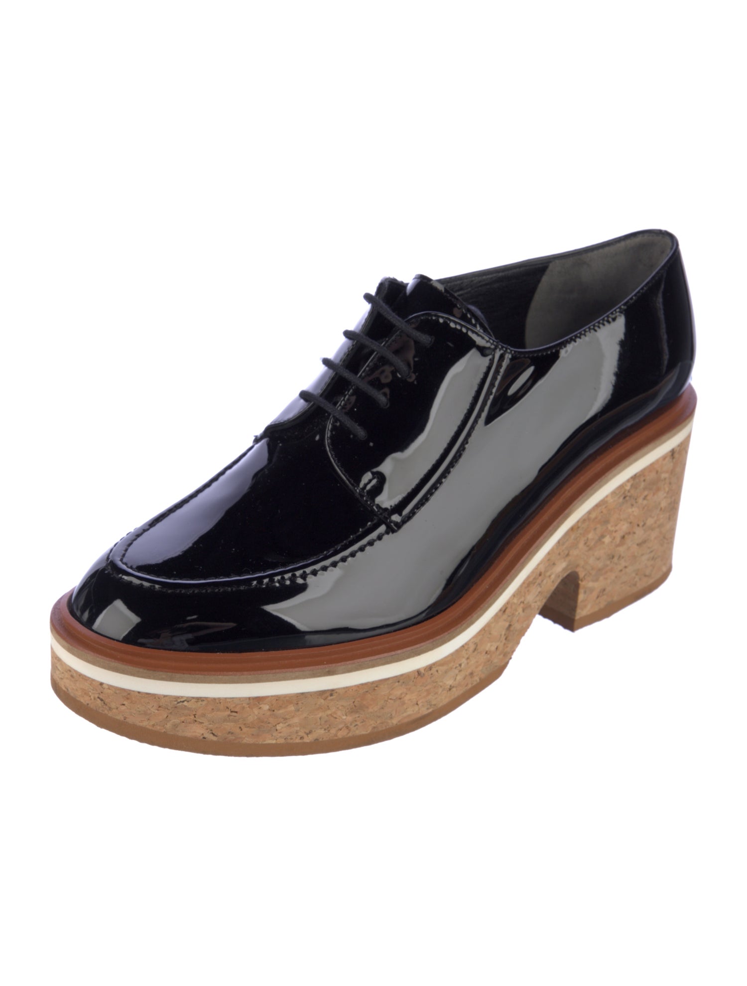 Robert Clergerie Patent Leather Wedge Sneakers