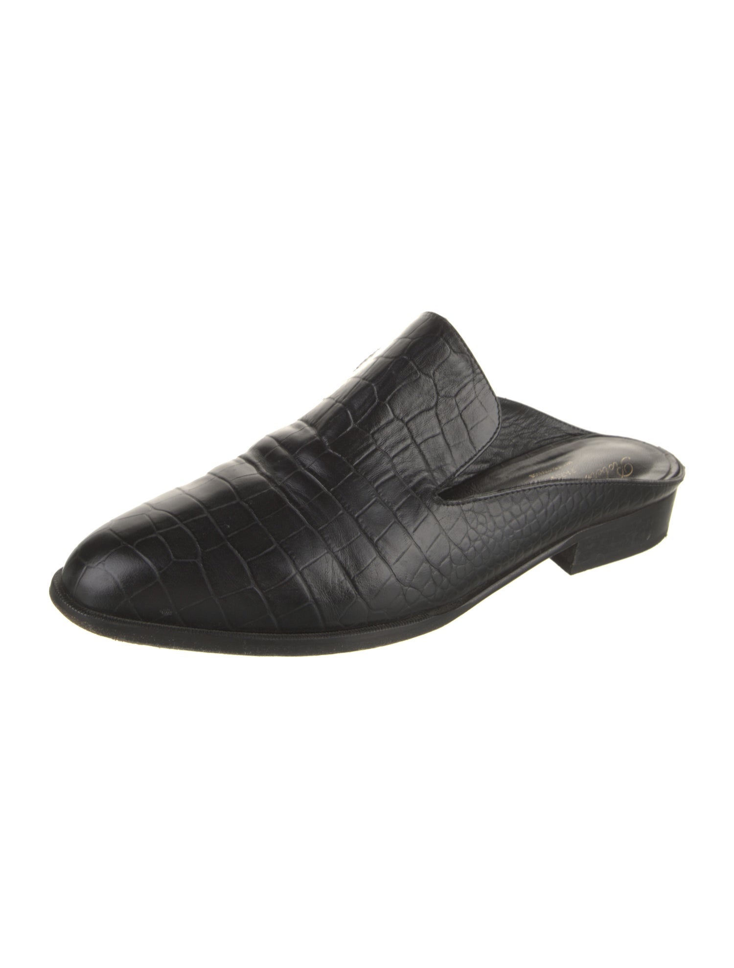 Robert Clergerie Crocodile Mules