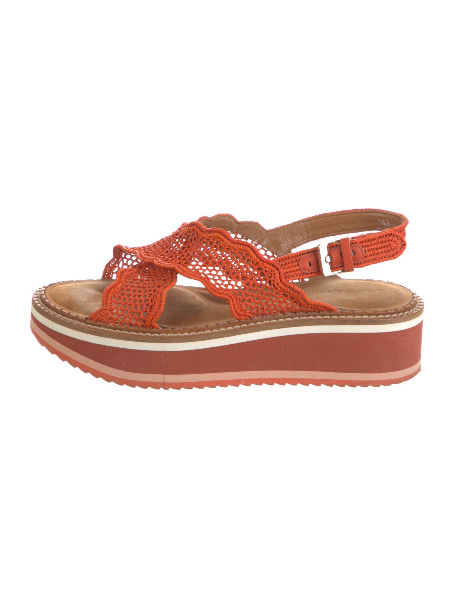 Robert Clergerie Leather Trim Embellishment Slingback Sandals