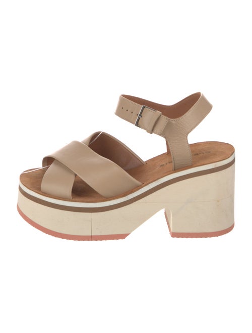 Robert Clergerie Leather Slingback Sandals