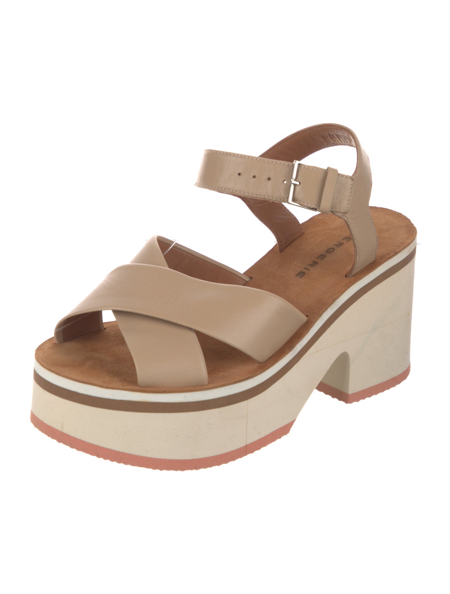 Robert Clergerie Leather Slingback Sandals
