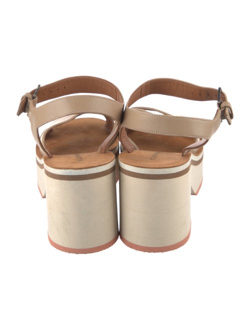 Robert Clergerie Leather Slingback Sandals