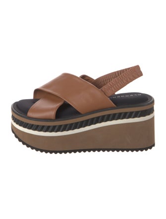 Robert Clergerie Leather Slingback Sandals