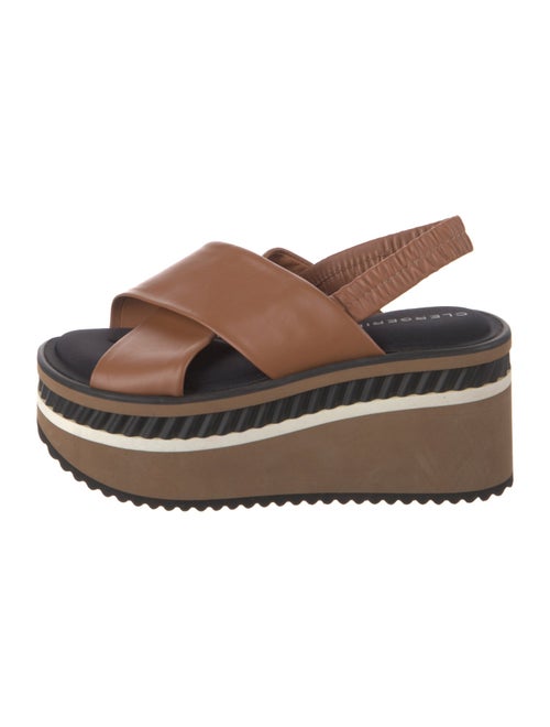 Robert Clergerie Leather Slingback Sandals