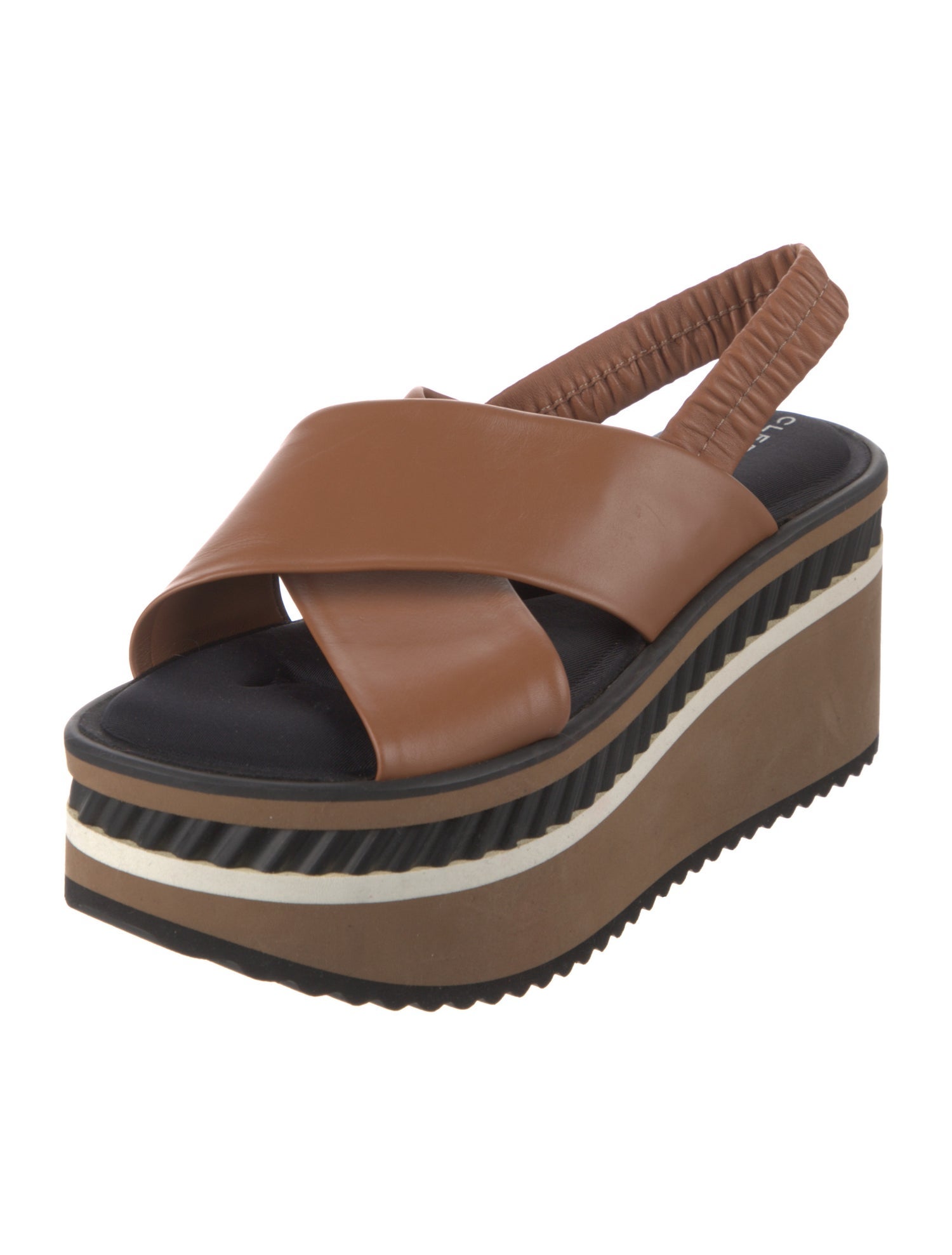 Robert Clergerie Leather Slingback Sandals