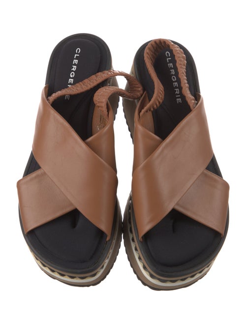 Robert Clergerie Leather Slingback Sandals