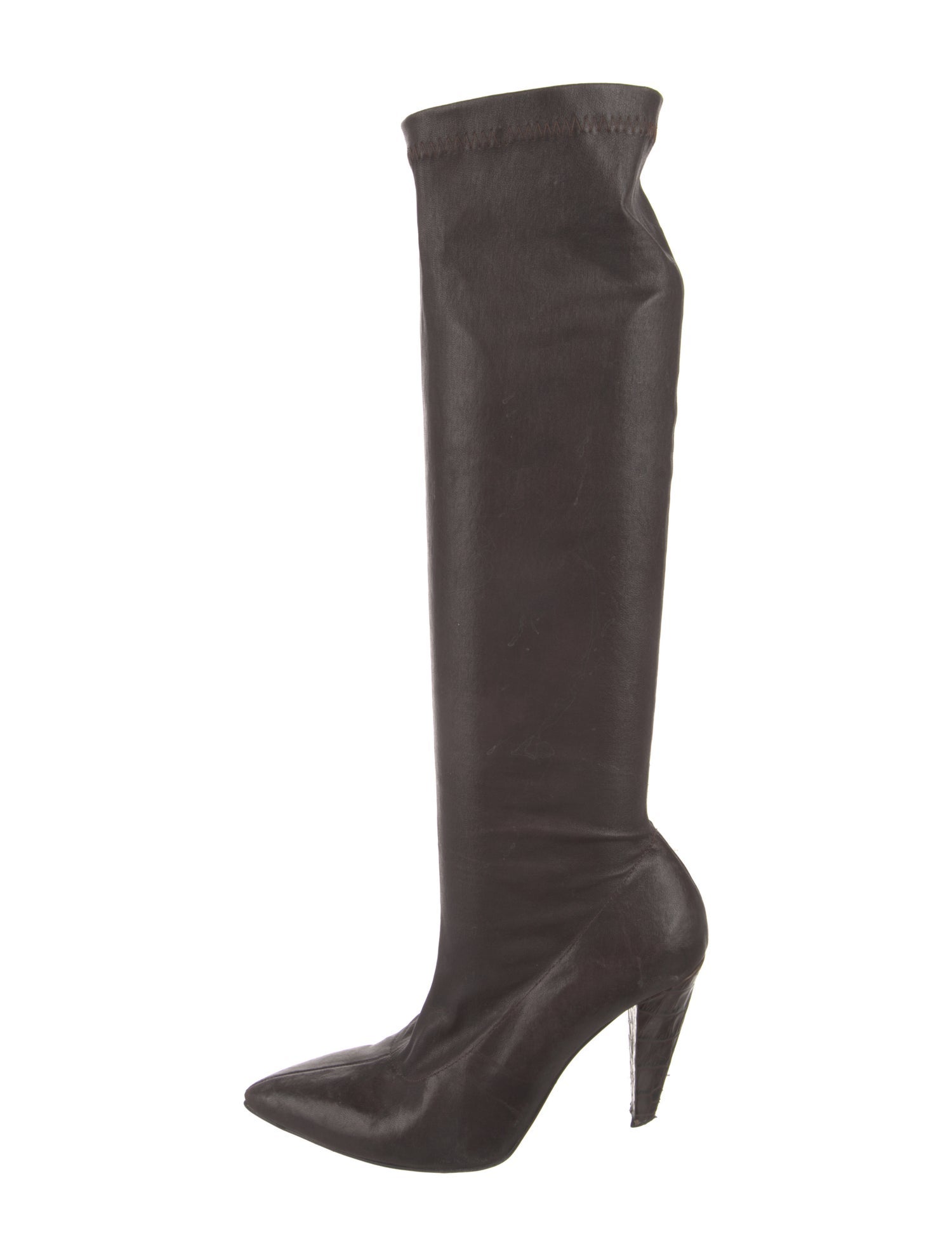 Robert Clergerie Leather Sock Boots