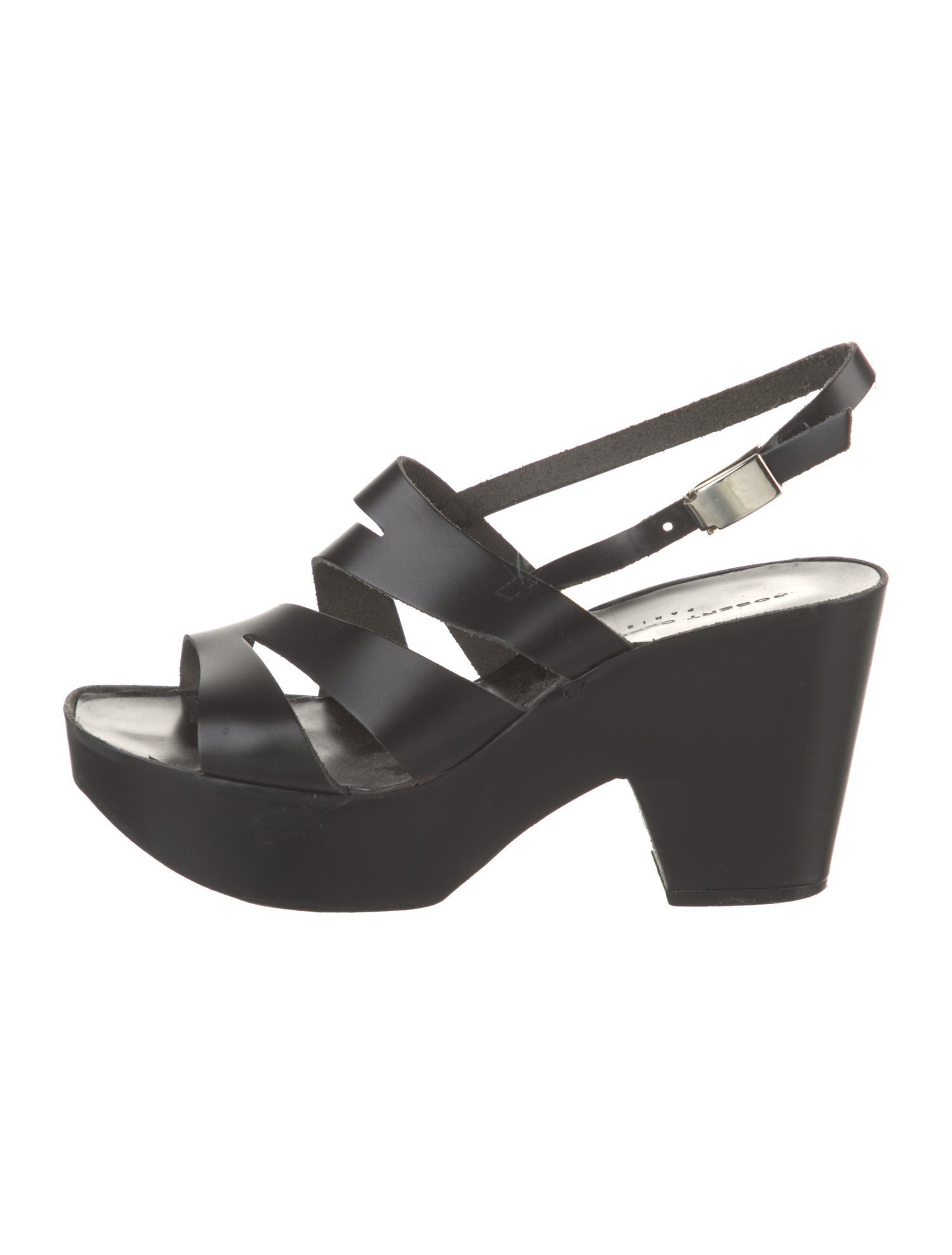 Robert Clergerie Leather Slingback Sandals