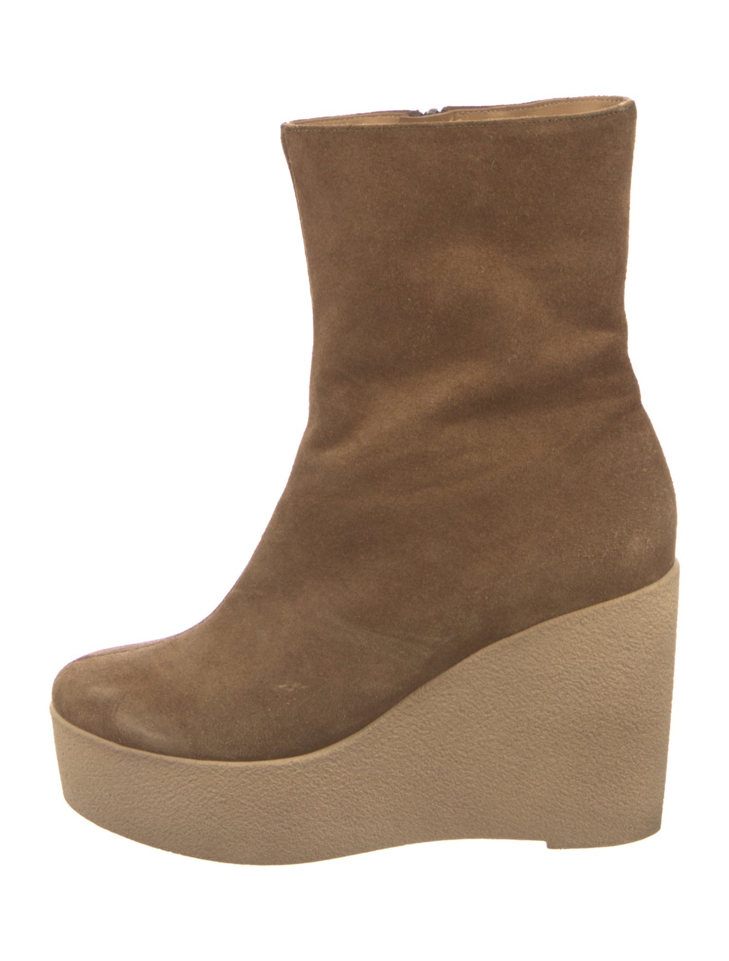 Robert Clergerie Suede Colorblock Pattern Boots