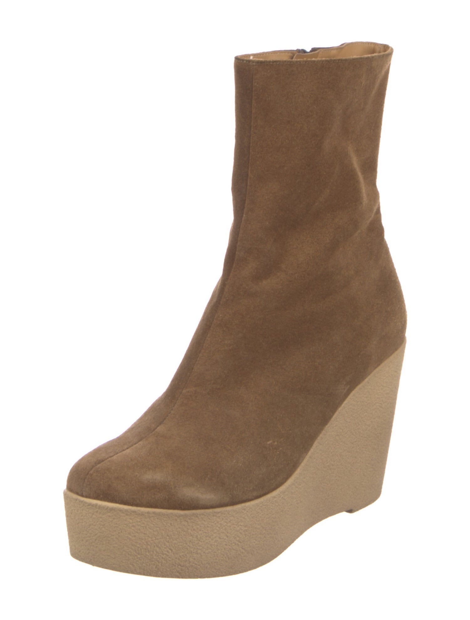Robert Clergerie Suede Colorblock Pattern Boots
