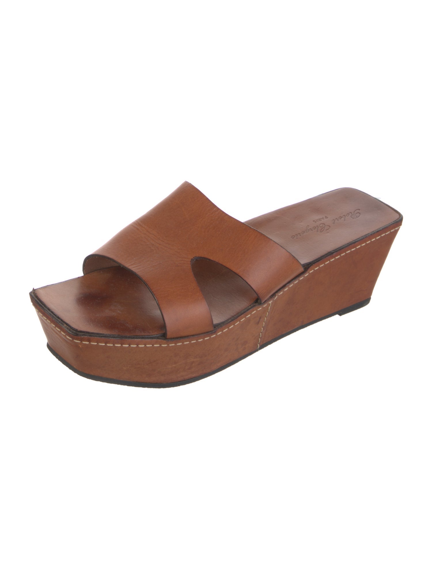 Robert Clergerie Leather Slides