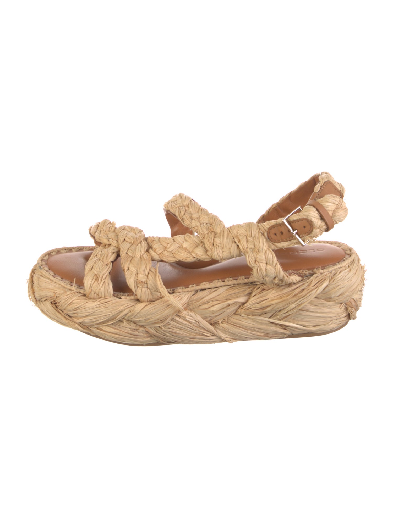 Robert Clergerie Raffia Braided Accents Espadrilles
