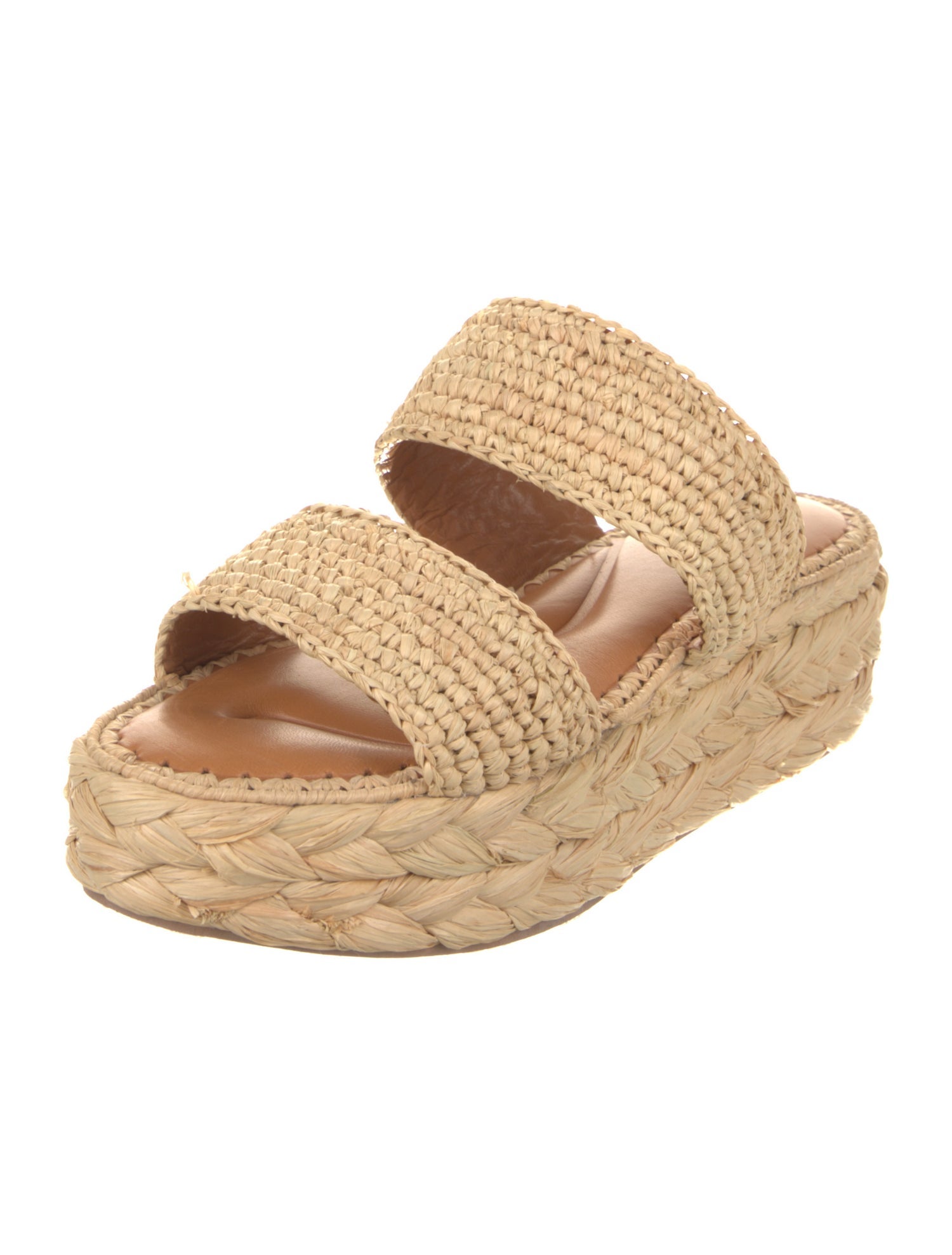 Robert Clergerie Straw Braided Accents Espadrilles