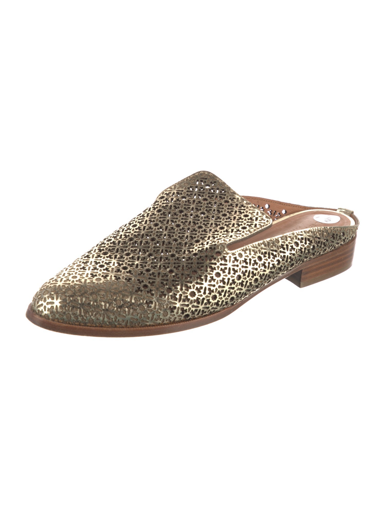 Robert Clergerie Leather Patterned Mules