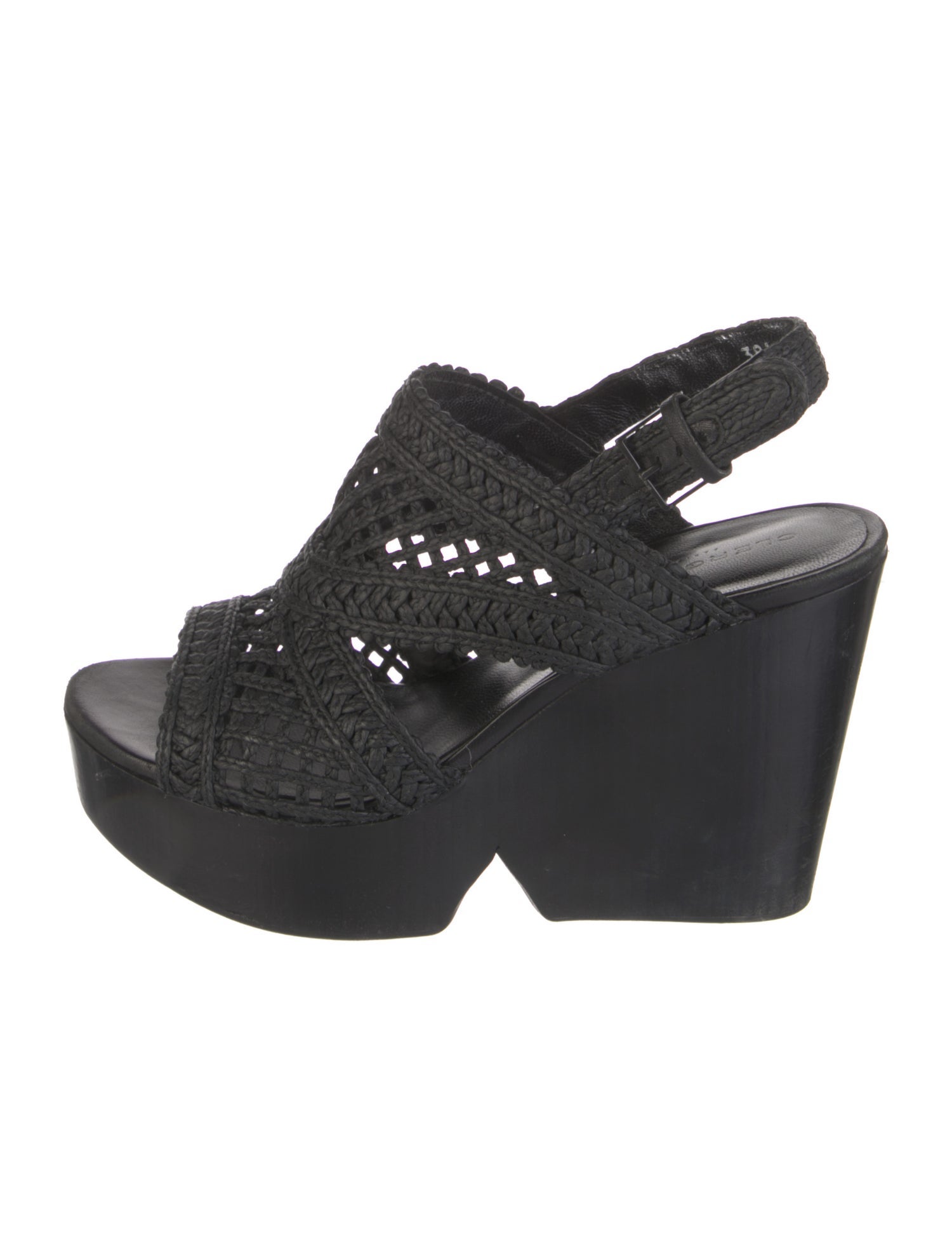 Robert Clergerie Raffia Braided Accents Slingback Sandals