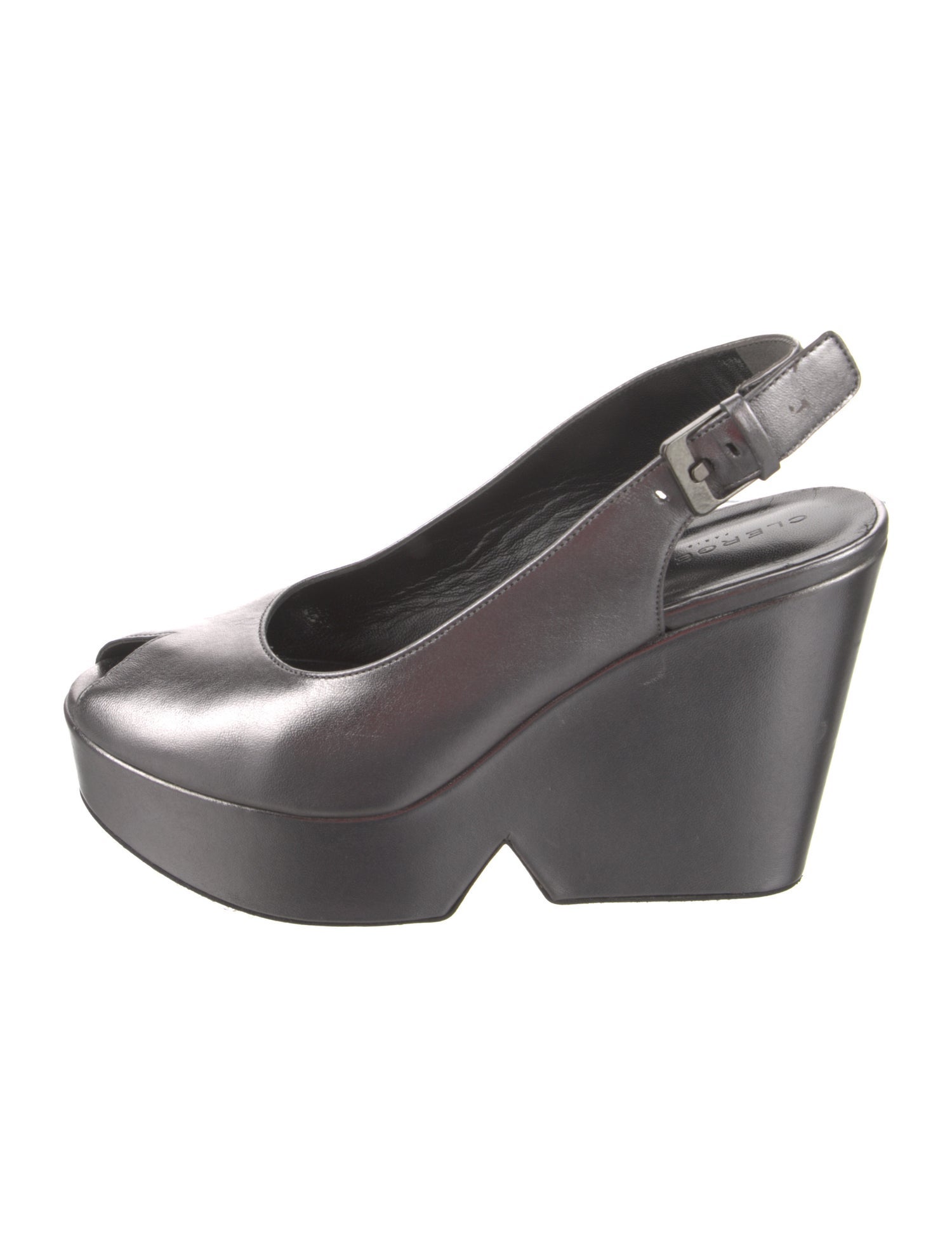 Robert Clergerie Leather Slingback Pumps