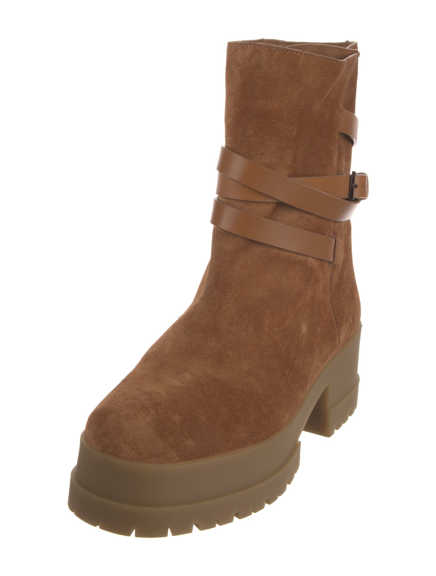 Robert Clergerie Suede Moto Boots