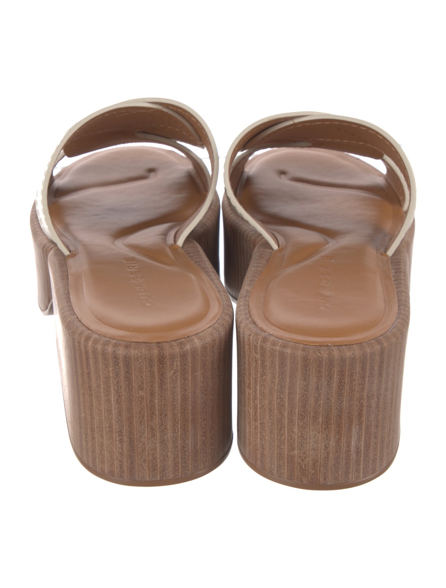 Robert Clergerie Leather Slides