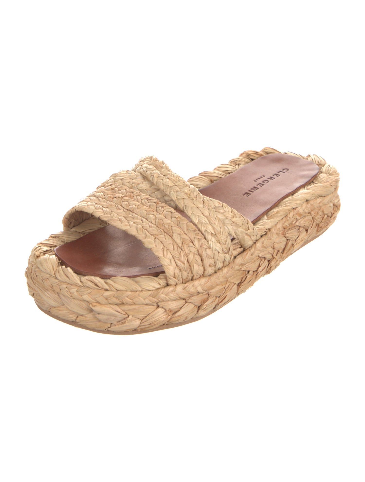 Robert Clergerie Straw Animal Print Espadrilles