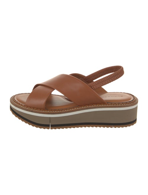 Robert Clergerie Leather Slingback Sandals