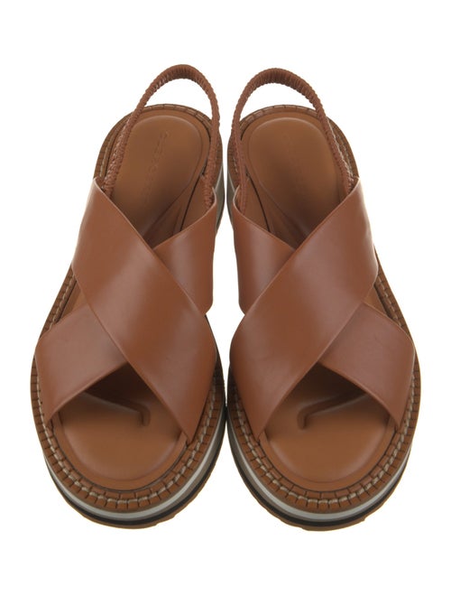 Robert Clergerie Leather Slingback Sandals