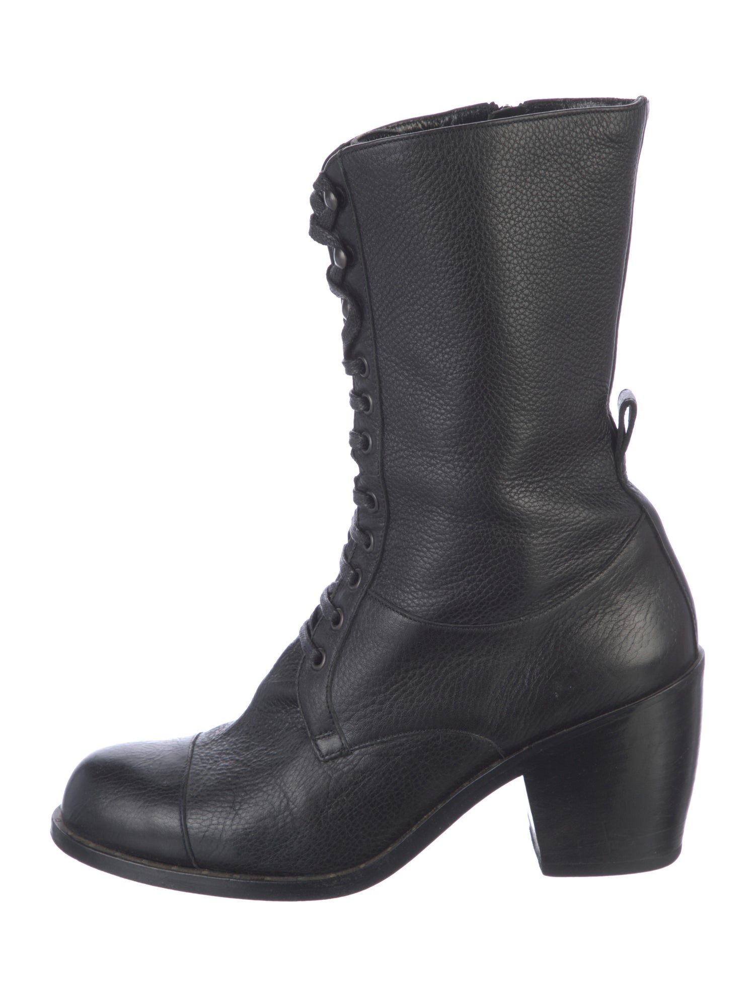 Robert Clergerie Leather Combat Boots