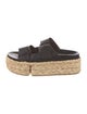 Robert Clergerie Leather Leather Trim Embellishment Espadrilles