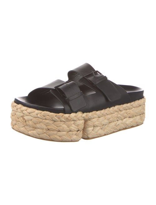 Robert Clergerie Leather Leather Trim Embellishment Espadrilles