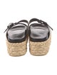 Robert Clergerie Leather Leather Trim Embellishment Espadrilles