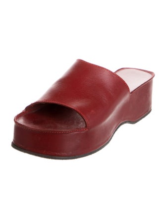 Robert Clergerie Leather Slides