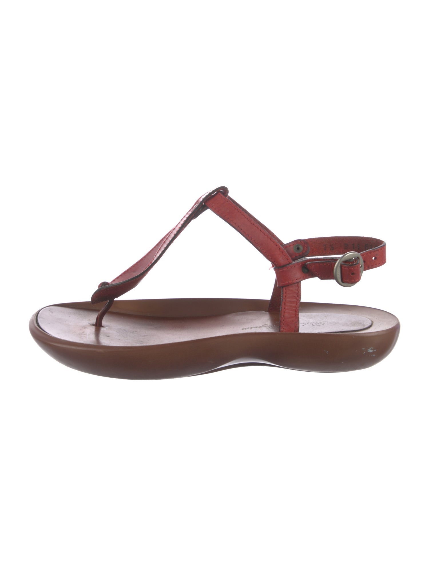 Robert Clergerie Leather T-Strap Sandals