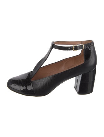 Robert Clergerie Leather T-Strap Pumps