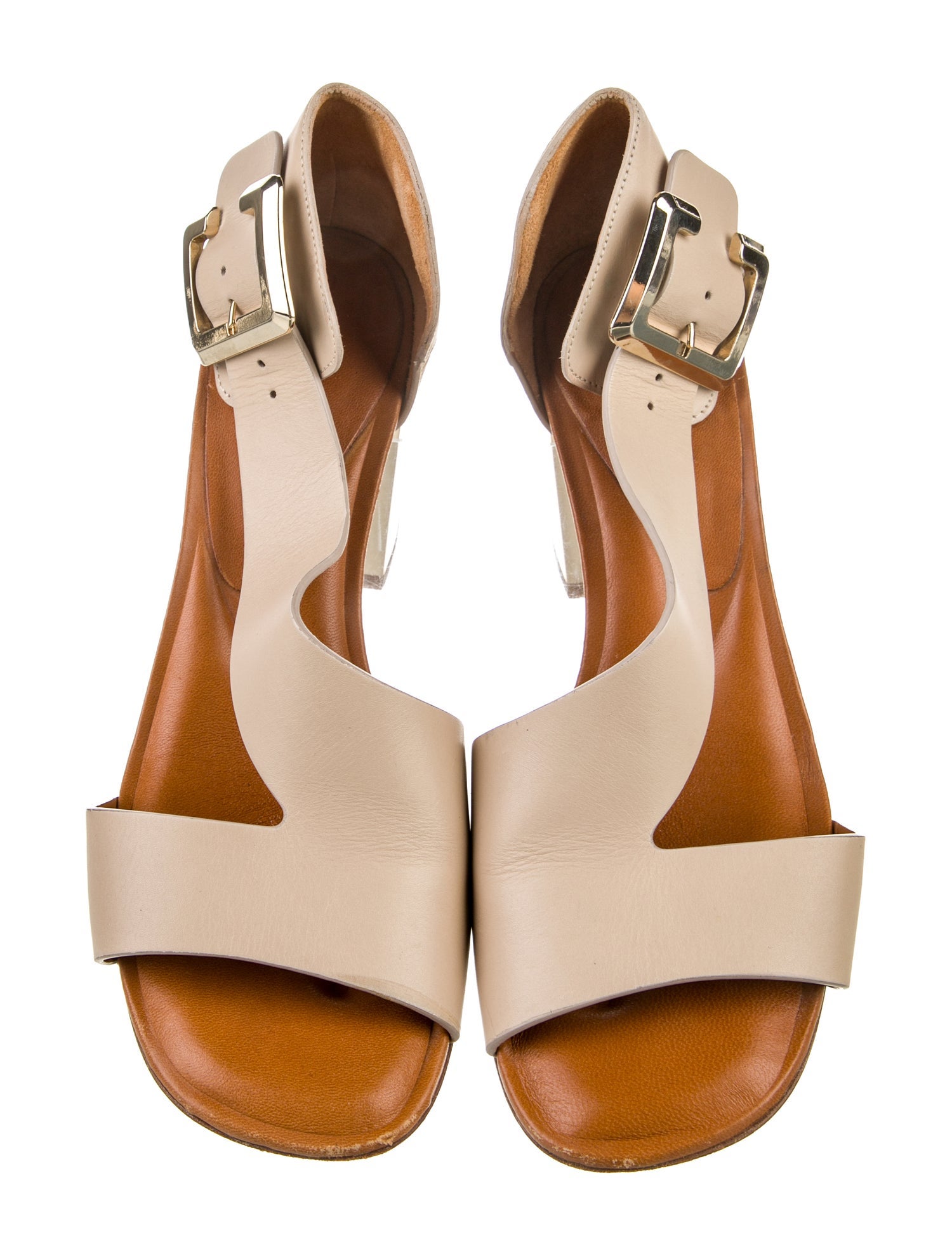 Robert Clergerie Leather T-Strap Pumps