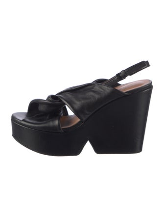 Robert Clergerie Leather Slingback Sandals