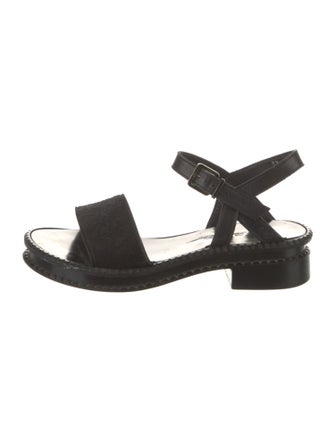 Robert Clergerie Ponyhair Slingback Sandals
