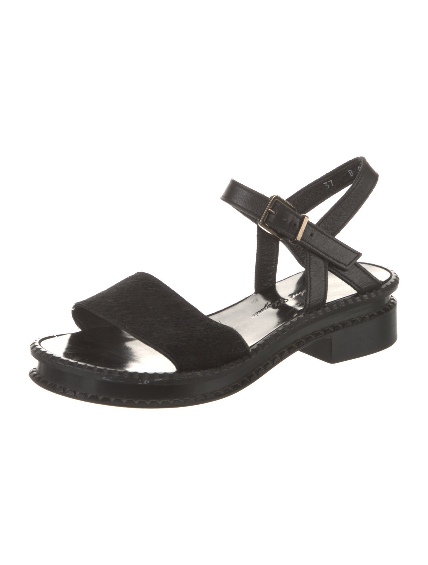 Robert Clergerie Ponyhair Slingback Sandals