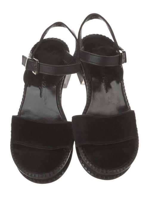 Robert Clergerie Ponyhair Slingback Sandals