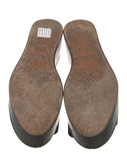 Robert Clergerie Leather Slides