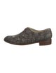 Robert Clergerie Leather Animal Print Oxfords