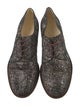 Robert Clergerie Leather Animal Print Oxfords