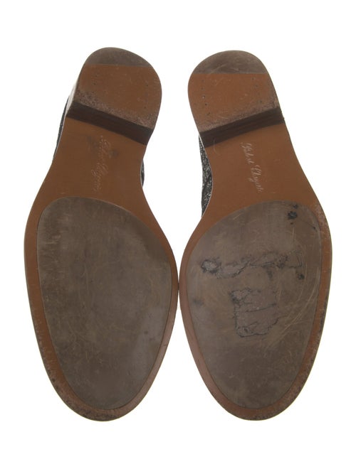 Robert Clergerie Leather Animal Print Oxfords