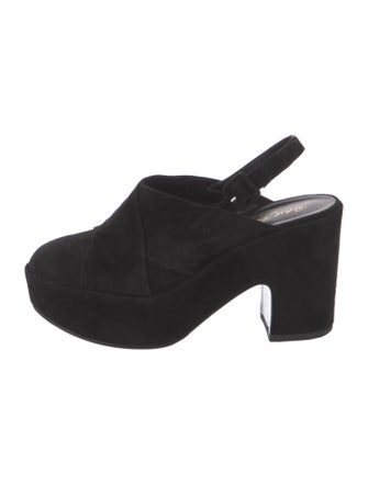 Robert Clergerie Suede Slingback Pumps