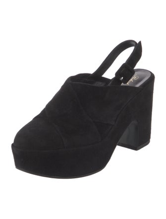 Robert Clergerie Suede Slingback Pumps